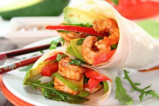 Shrimp Vegetable Wrap